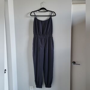 Anthropologie Nisa Jogger Jumpsuit in Black Womens Size Medium